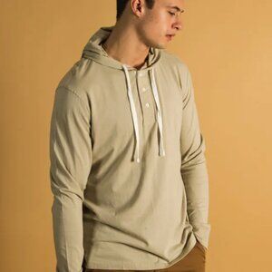 *Kolby Rush Hoodie Cream Henley